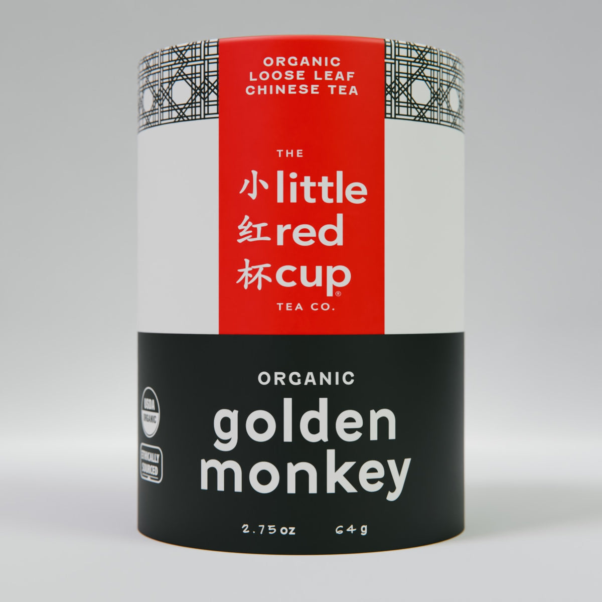 Organic Golden Monkey Tea in a canister 2.75 oz